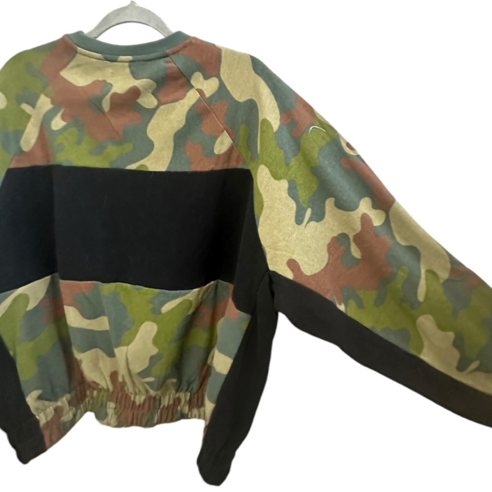 HURLEY Women’s One & Only Dolman Camo Fleece Crewneck Sweatshirt NWT - Picture 6 of 16